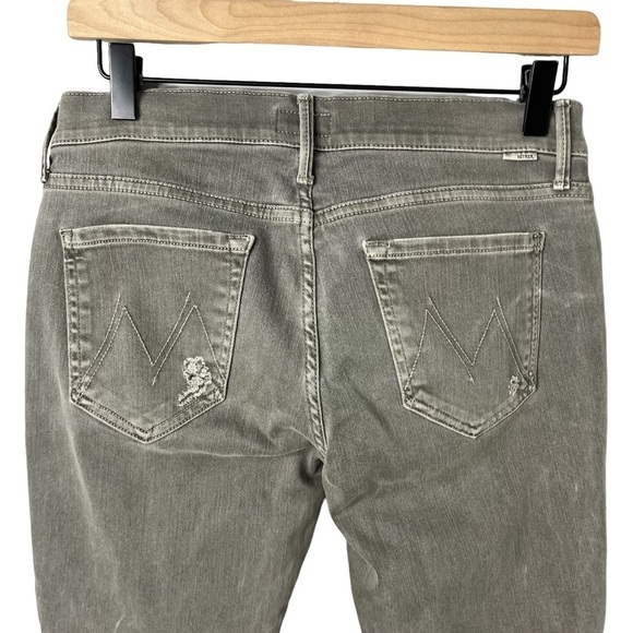 MOTHER The Vamp Skinny Jeans Gray Size 28 Split Hem Ankle Length - Picture 5 of 7